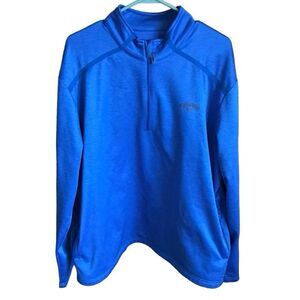 Callaway Golf blue Mens long sleeve 1/4 zip fleece lined shirt SZ XL